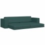 Sofá cama Verde oscuro 245 x 78 x 77 cm Terciopelo en Sofás | Comprar online en Foro24