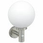 Aplique de pared exterior 2 pcs Plateado 28 x 25 x 38 cm