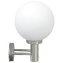 Aplique de pared exterior 2 pcs Plateado 28 x 25 x 38 cm