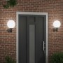 Aplique de pared exterior 2 pcs Negro 28 x 25 x 38 cm