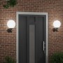 Aplique de pared exterior 2 pcs Negro 28 x 25 x 38 cm