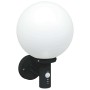 Aplique de pared exterior 2 pcs Negro 28 x 25 x 38 cm