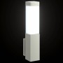 Aplique de pared exterior 2 pcs Plateado 10.5 x 6 x 35 cm