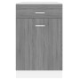 Niedriger Küchenschrank aus Holzwerkstoff Sonomagrau 50x46x81,5 cm von vidaXL, Küchenschränke - Ref: Foro24-815574, Preis: 73...