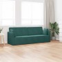 Sofá-cama de piso Verde oscuro 213 x 70 x 77 cm Terciopelo en Sofás | Comprar online en Foro24