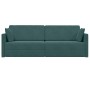 Sofá-cama de piso Verde oscuro 213 x 70 x 77 cm Terciopelo en Sofás | Comprar online en Foro24