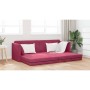 Sofá cama Rojo vino 213 x 76 x 77 cm Terciopelo