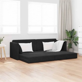Sofá cama Negro 213 x 76 x 77 cm Terciopelo