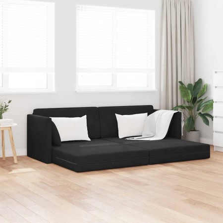Sofá cama Negro 213 x 76 x 77 cm Terciopelo