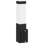 Aplique de exterior Negro 10.5 x 6 x 35 cm Acero inoxidable