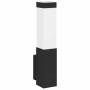 Aplique de pared exterior 2 pcs Negro 10.5 x 6 x 35 cm