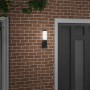 Aplique de exterior Negro 10.5 x 6 x 35 cm Acero inoxidable
