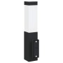 Aplique de exterior Negro 10.5 x 6 x 35 cm Acero inoxidable