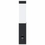 Aplique de pared exterior 2 pcs Negro 10.5 x 6 x 35 cm