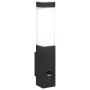 Aplique de pared exterior 2 pcs Negro 10.5 x 6 x 35 cm