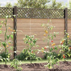 Soportes espirales para plantas 5 pcs Plateado 150 cm