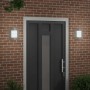 Aplique de pared exterior 2 pcs Plateado 23.5 x 10.5 x 26 cm