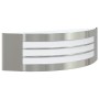 Aplique de exterior Plateado 32 x 10 x 10 cm Acero inoxidable