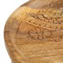 Runde Beistelltische 2 Stück aus massivem Mangoholz und Stahl von vidaXL, Seitentische - Ref: Foro24-286470, Preis: 184,73 €,...