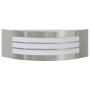 Aplique de pared exterior 2 pcs Plateado 32 x 10 x 10 cm