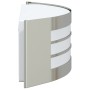 Aplique de pared exterior 2 pcs Plateado 32 x 10 x 10 cm