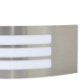 Aplique de pared exterior 2 pcs Plateado 32 x 10 x 10 cm
