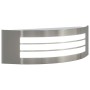 Aplique de pared exterior 2 pcs Plateado 32 x 10 x 10 cm