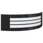 Aplique de pared exterior 2 pcs Negro 32 x 10 x 10 cm