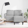 Sofá de 2 plazas con chaise longue en forma L gris nube 125 cm en Sofás | Comprar online en Foro24