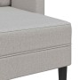 Sofá de 2 plazas con chaise longue en forma L gris nube 125 cm en Sofás | Comprar online en Foro24