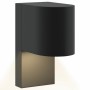 Aplique de pared exterior 2 pcs Negro 12 x 7 x 15 cm