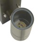 Luz de pared exterior Plateado 6.5 x 10.5 x 16 cm