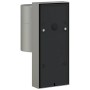 Aplique de pared exterior 2 pcs Plateado 6.5 x 10.5 x 16 cm