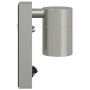 Aplique de pared exterior 2 pcs Plateado 6.5 x 10.5 x 16 cm