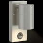 Aplique de pared exterior 2 pcs Plateado 6.5 x 10.5 x 16 cm