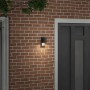 Luz de pared exterior Negro 6.5 x 10.5 x 16 cm Acero inoxidable