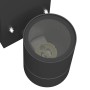 Luz de pared exterior Negro 6.5 x 10.5 x 16 cm Acero inoxidable