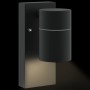 Luz de pared exterior Negro 6.5 x 10.5 x 16 cm Acero inoxidable