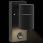 Luz de pared exterior Negro 6.5 x 10.5 x 16 cm Acero inoxidable