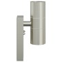Aplique de pared exterior 2 pcs Plateado 7 x 10 x 22 cm