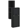 Aplique de pared exterior 2 pcs Negro 7 x 10 x 22 cm