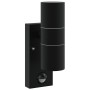 Aplique de exterior Negro 7 x 10 x 22 cm Acero inoxidable