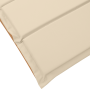 Tumbona 2 pcs Beige 184 x 55 x 64cm Madera maciza de Acacia