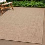Alfombra ZIZUR apariencia de yute interior y exterior 80x250 cm