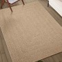 Alfombra ZIZUR apariencia de yute interior exterior 240x340 cm