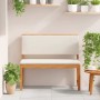 Banco de jardín Marrón 100 x 50 x 91cm Madera maciza de Acacia