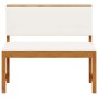 Banco de jardín Marrón 100 x 50 x 91cm Madera maciza de Acacia