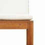 Banco de jardín Marrón 100 x 50 x 91cm Madera maciza de Acacia