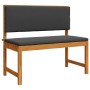 Banco de jardín Marrón 100 x 50 x 91cm Madera maciza de Acacia