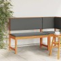 Banco de jardín Marrón 100 x 50 x 91cm Madera maciza de Acacia